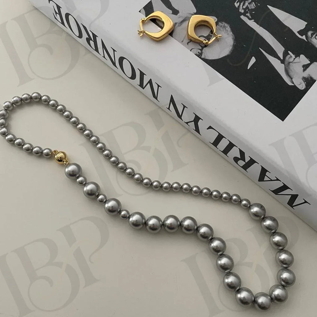 Swarovski Pearl Necklace - Sterling Silver or 14k Gold Filled - Irregular Beauty Pearl