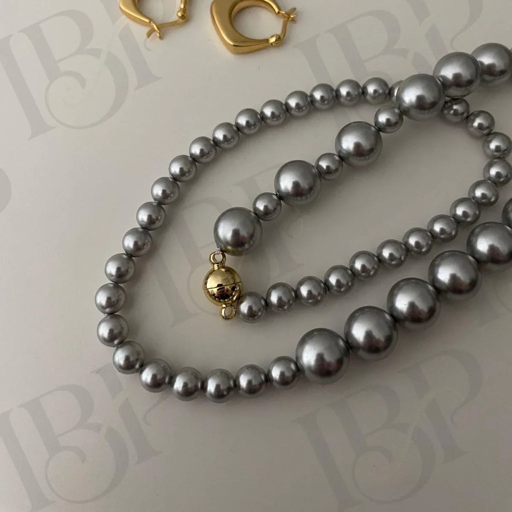 Swarovski Pearl Necklace - Sterling Silver or 14k Gold Filled - Irregular Beauty Pearl