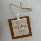 Natural Baroque Pearl Cross Pendant Necklace - Handmade Freshwater Pearl Jewelry - Irregular Beauty Pearl