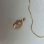 Large Baroque Pearl Necklace - Iridescent Fireball Pendant - Irregular Beauty Pearl