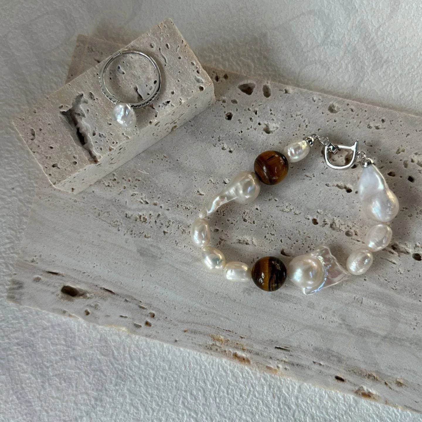 Large Baroque Pearl Bracelet - Irregular Beauty Pearl