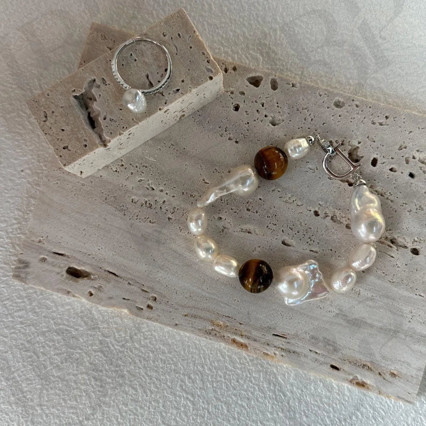 Large Baroque Pearl Bracelet - Irregular Beauty Pearl