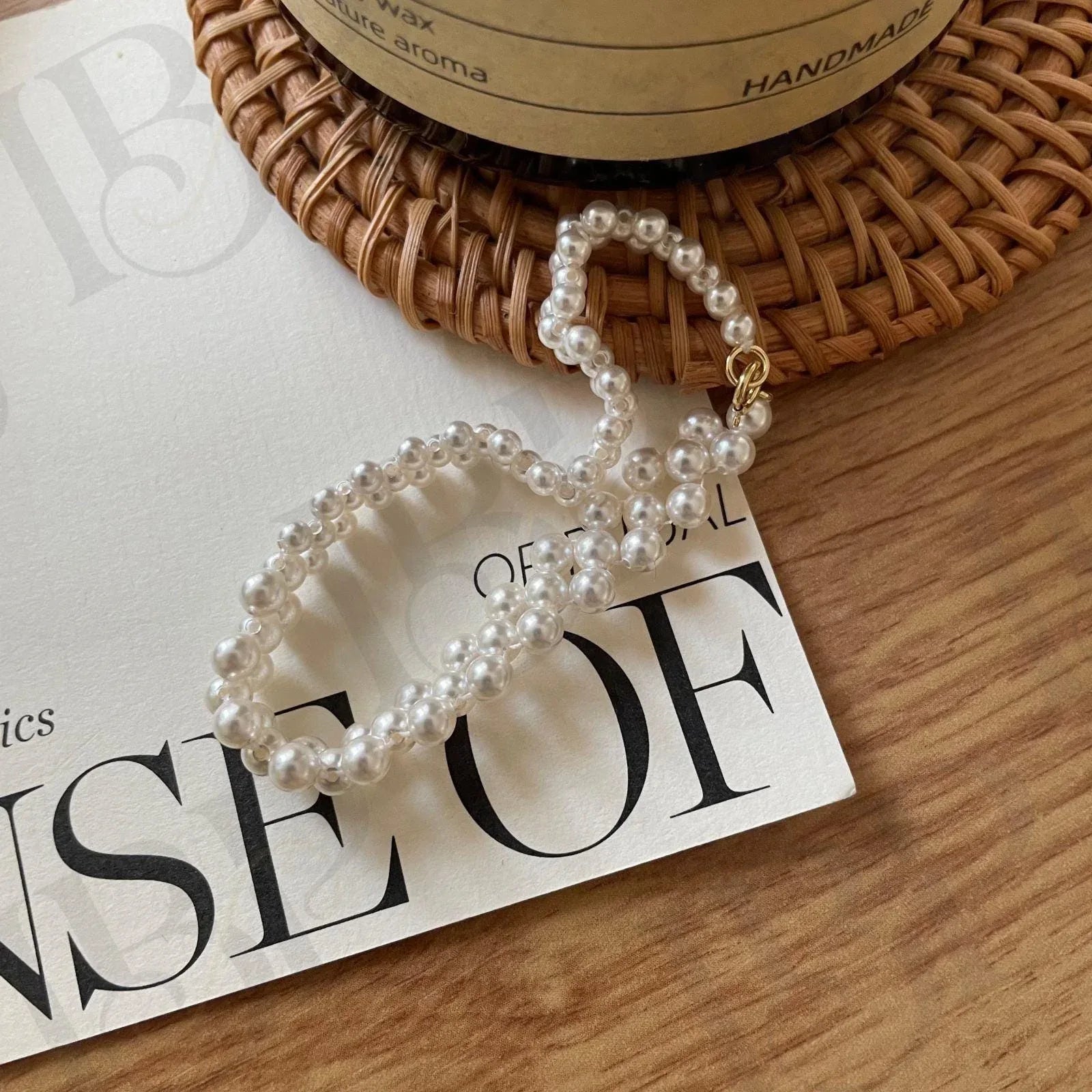 14k Gold Filled Pearl Bracelet - Woven Bridal Jewelry - Irregular Beauty Pearl