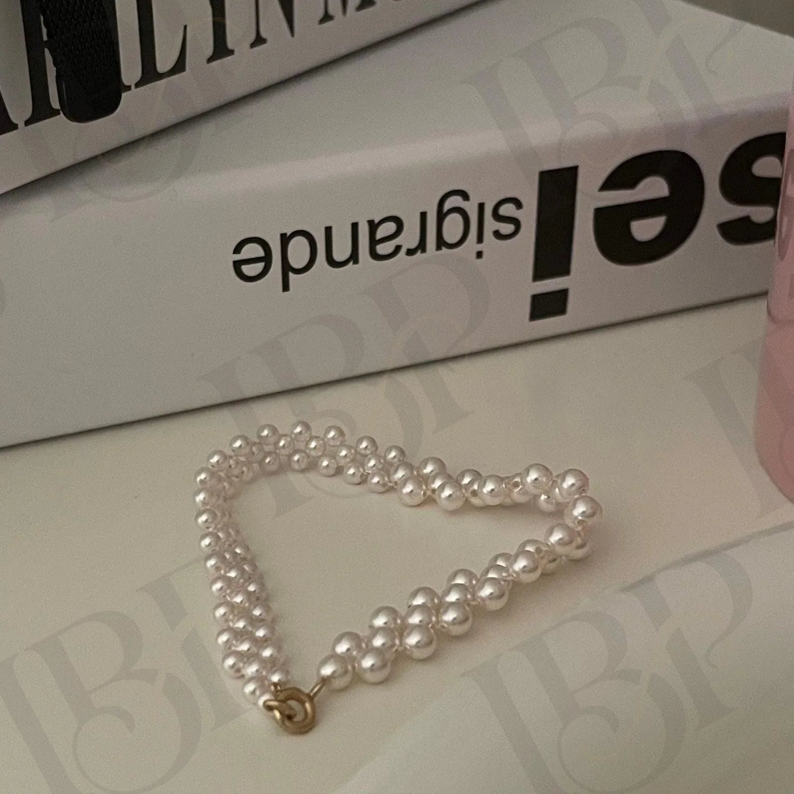 14k Gold Filled Pearl Bracelet - Woven Bridal Jewelry - Irregular Beauty Pearl