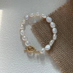 Irregular Baroque Pearl Bracelet -14k Gold Filled - Irregular Beauty Pearl