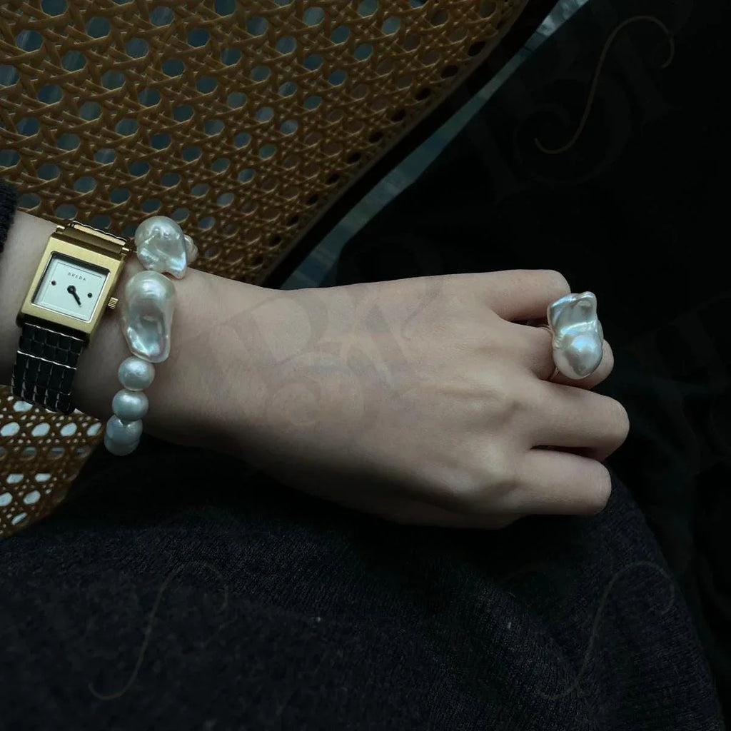 Chunky Baroque Pearl Bracelet – Irregular Freshwater Pearls - Irregular Beauty Pearl
