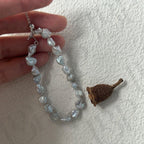 Blue Blood Pearl Bracelet - 925 Sterling Silver - Irregular Beauty Pearl