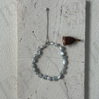 Blue Blood Pearl Bracelet - 925 Sterling Silver - Irregular Beauty Pearl