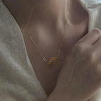 Gold Vermeil Evil Eye Necklace – Marquise Zirconia & Seed Pearl - Irregular Beauty Pearl