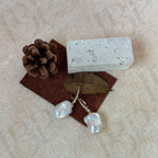 Baroque Pearl Drop Earrings - 18k Gold Vermeil - Irregular Beauty Pearl