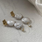Baroque Pearl Drop Earrings – 14k Gold Filled - Irregular Beauty Pearl