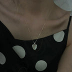 Heart Baroque Pearl Necklace - Sterling Silver - Irregular Beauty Pearl