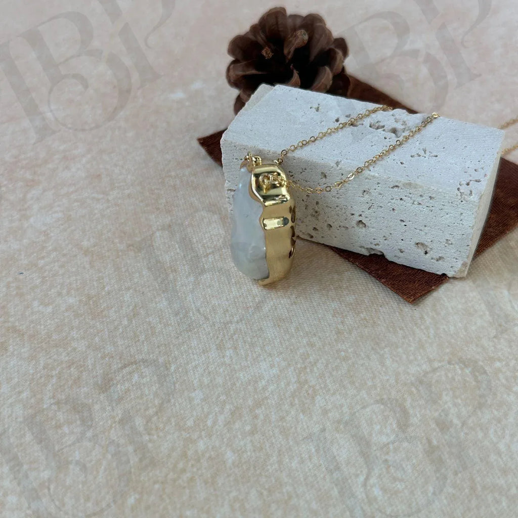 Large Baroque Pearl Necklace - 14k Gold Filled Chain - Irregular Beauty Pearl