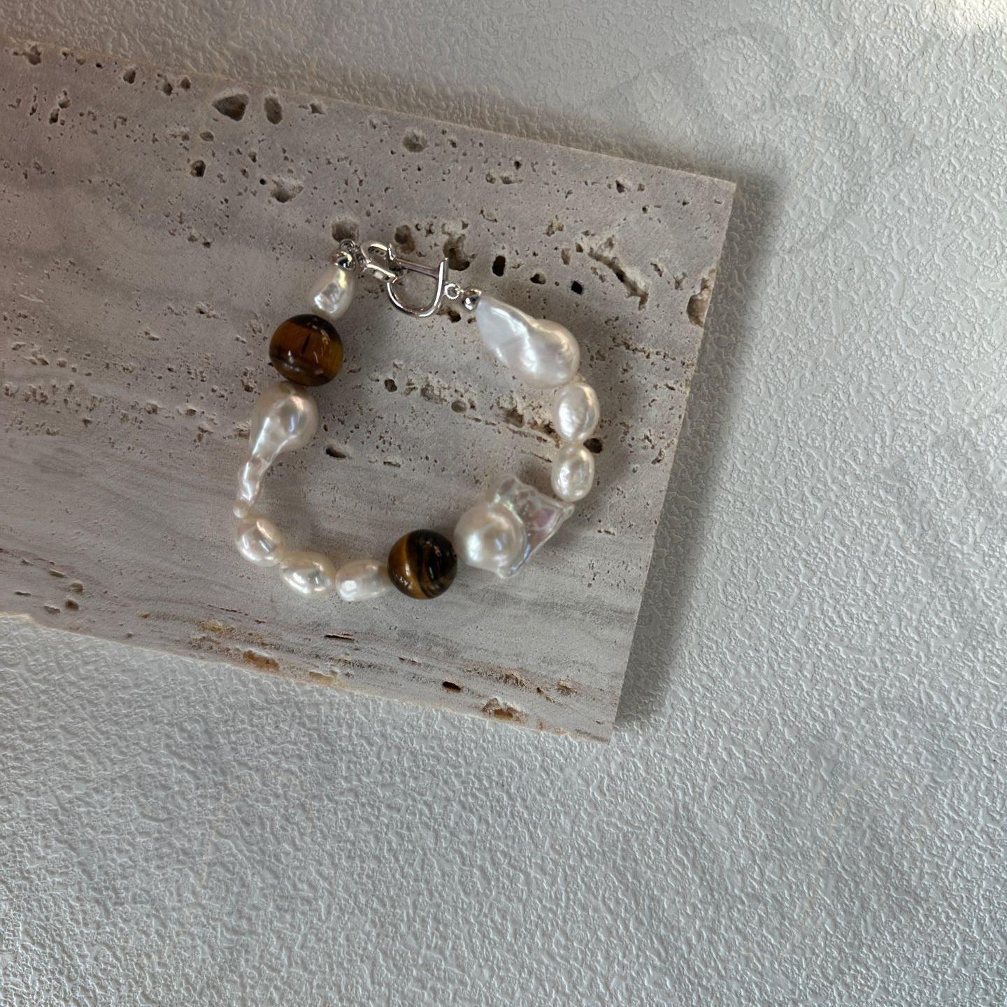 Large Baroque Pearl Bracelet - Irregular Beauty Pearl