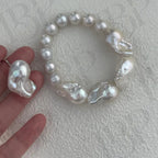 Chunky Baroque Pearl Bracelet – Irregular Freshwater Pearls - Irregular Beauty Pearl