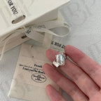 Large Keshi Pearl Ring - Adjustable 925 Sterling Silver Band - Irregular Beauty Pearl