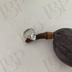 Large Keshi Pearl Ring - Adjustable 925 Sterling Silver Band - Irregular Beauty Pearl