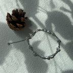 Sterling Silver Pearl Bracelet – Geometric Bead & Freshwater Pearl Jewelry - Irregular Beauty Pearl