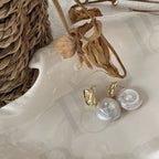 Baroque Pearl Drop Earrings – 14k Gold Filled - Irregular Beauty Pearl