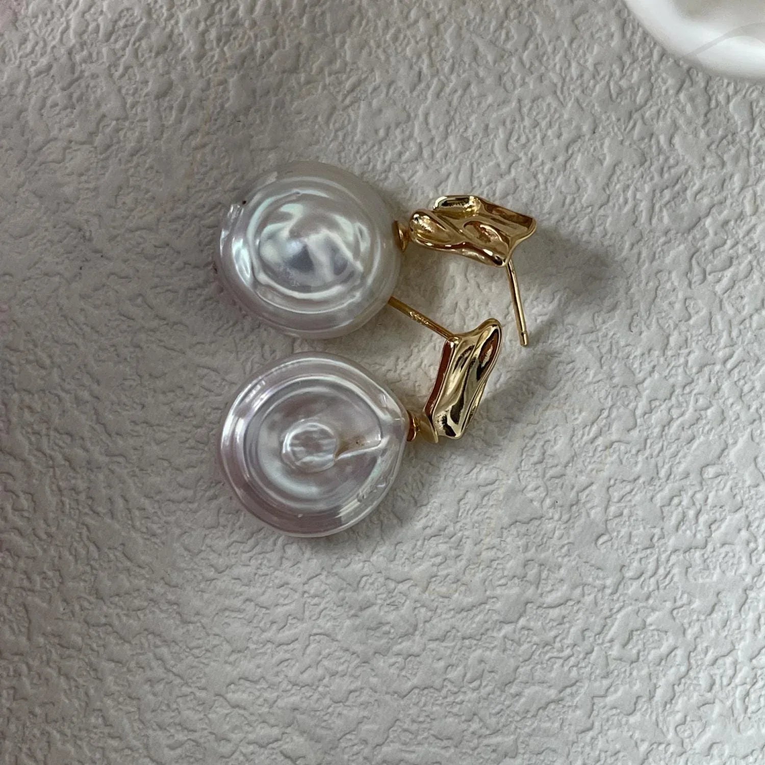 Baroque Pearl Drop Earrings – 14k Gold Filled - Irregular Beauty Pearl