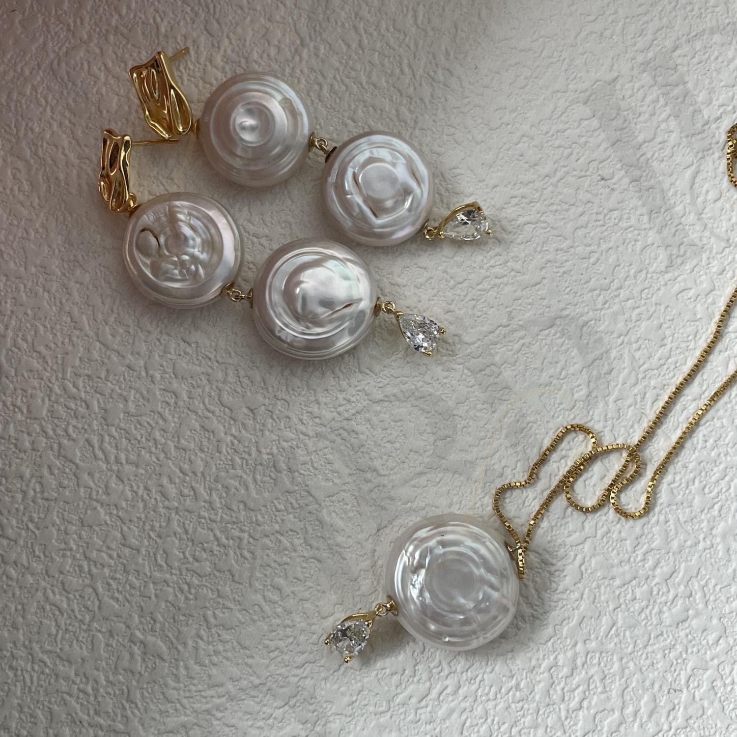 Baroque Pearl Drop Earrings – 14k Gold Filled - Irregular Beauty Pearl