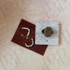 Interlocking Circle Earrings - Irregular Beauty Pearl