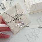 Keshi Pearl Pendant Necklace - Sterling Silver - Irregular Beauty Pearl