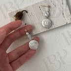 14k Gold Filled Pearl Drop Earrings - Irregular Beauty Pearl