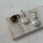 14k Gold Filled Pearl Drop Earrings - Irregular Beauty Pearl