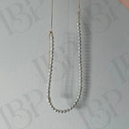 Adjustable Pearl Beaded Necklace - 14k Gold Filled Lariat - Irregular Beauty Pearl