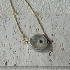 Ruby Zircon Petal Pearl Necklace - Irregular Beauty Pearl