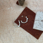 Interlocking Circle Earrings - Irregular Beauty Pearl