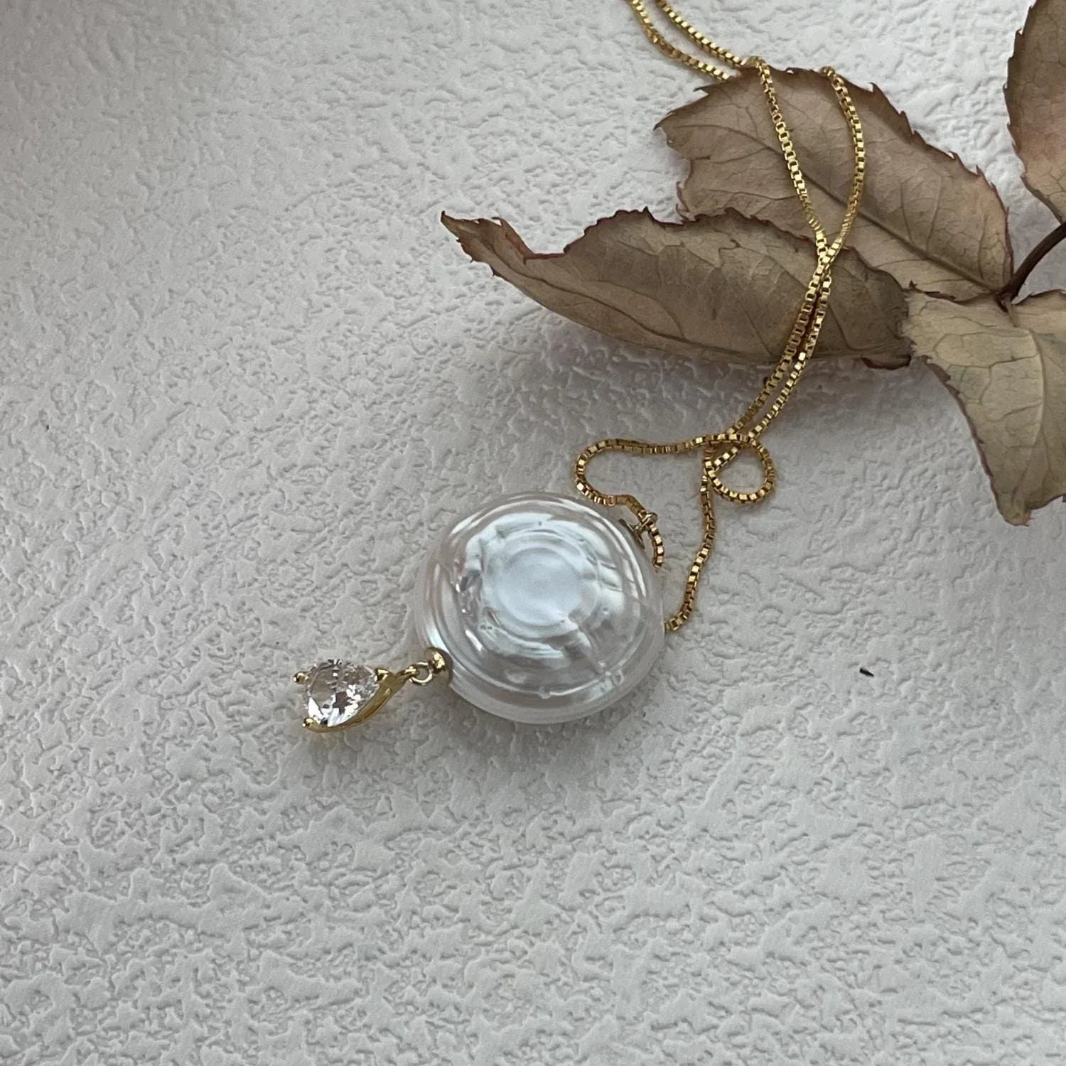 Coin Pearl Necklace - Irregular Beauty Pearl