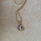 Iridescent Petal Pearl Necklace - Irregular Beauty Pearl