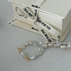 Winged Baroque Pearl Necklace - Irregular Beauty Pearl