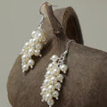 Grape Cluster Pearl Earrings - Irregular Beauty Pearl