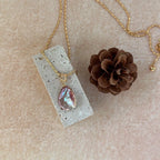 Iridescent Petal Pearl Necklace - Irregular Beauty Pearl