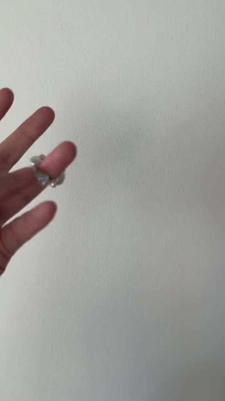 Baroque Pearl Ring - 925 Sterling Silver Beaded Band